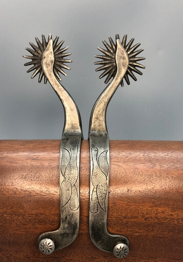 Early AB-in-star Buermann gooseneck spurs