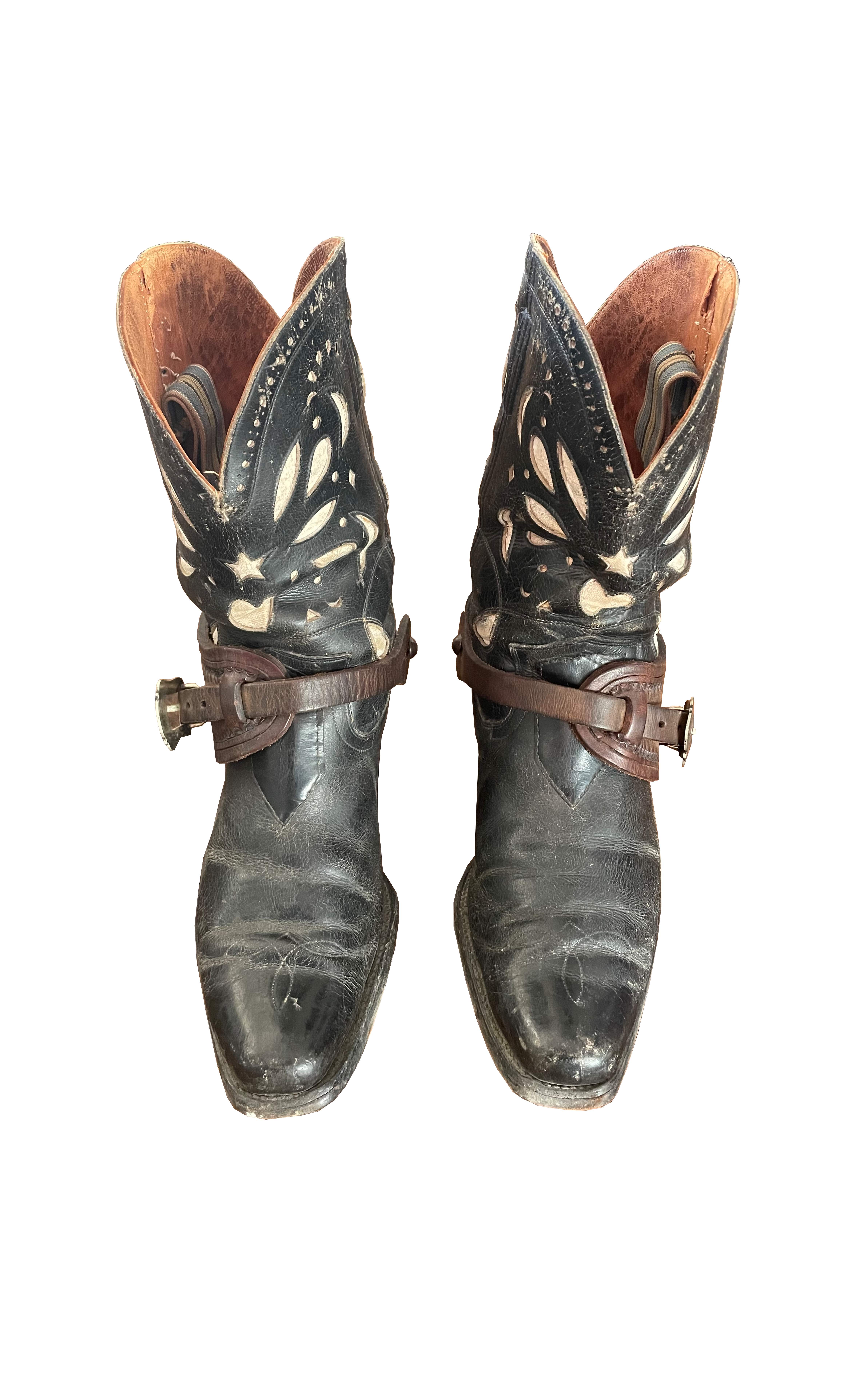 Old Cowboy Boots with inlays