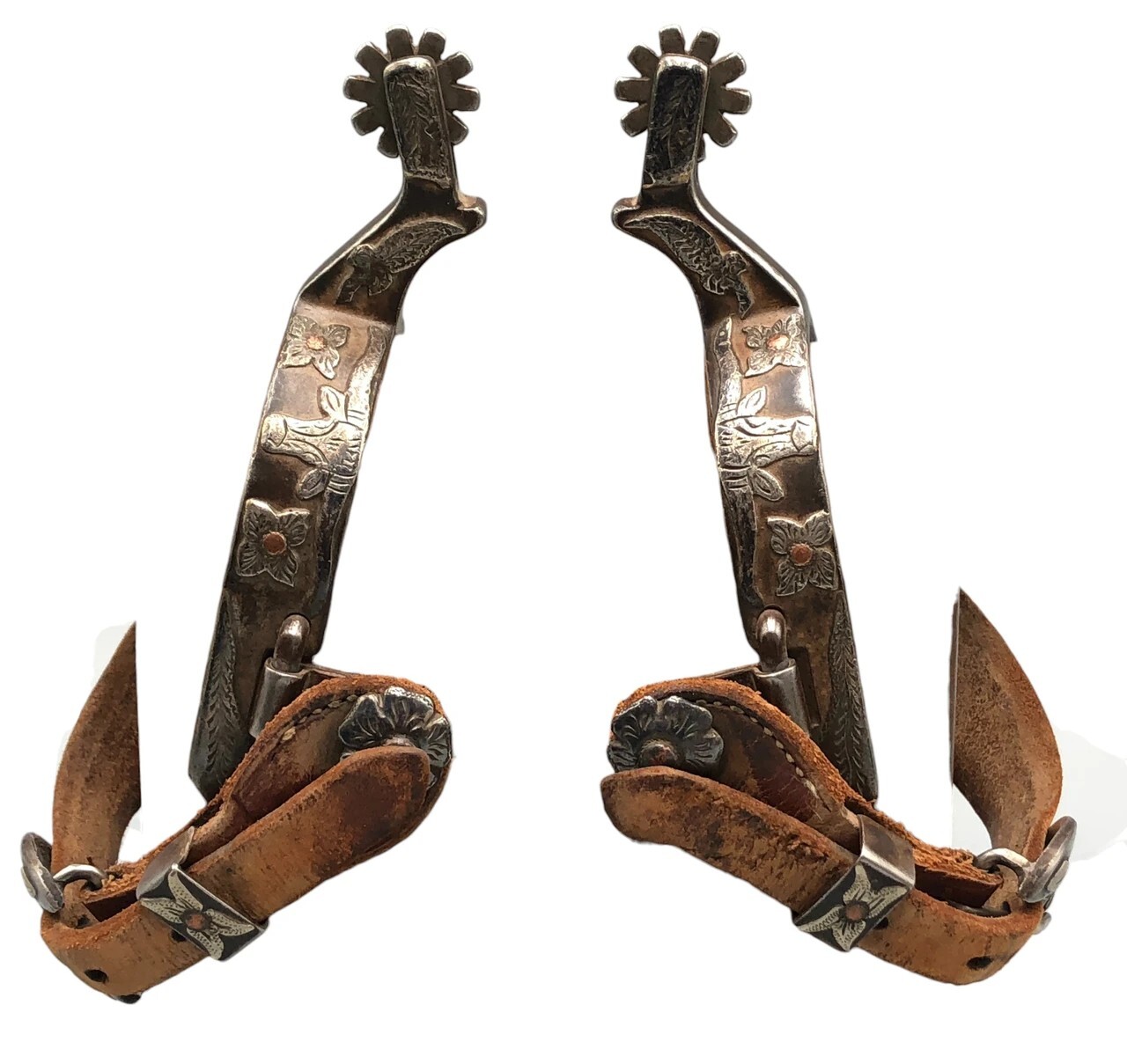 Billy Klapper personal spurs marked KLAPPER 509