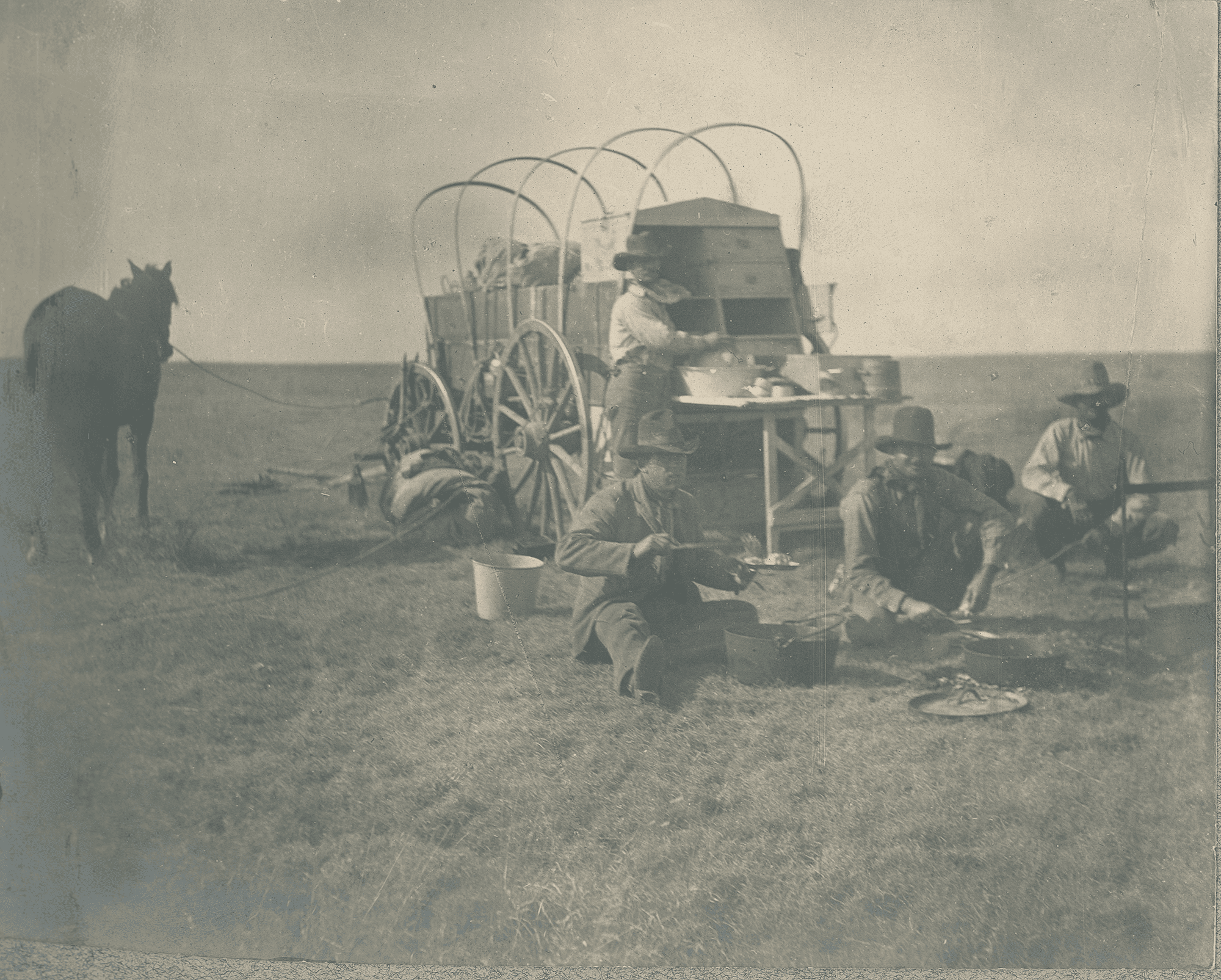 Late 19th century Texas Ranching Photo.
